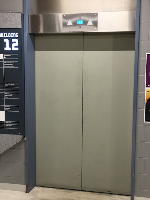 Take a lift to the 12th floor